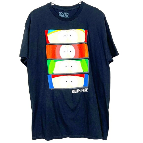 NWT Spencer's South Park Stan Kyle Kenny and Cartman T-Shirt Black Men's Size XL - Picture 10 of 11